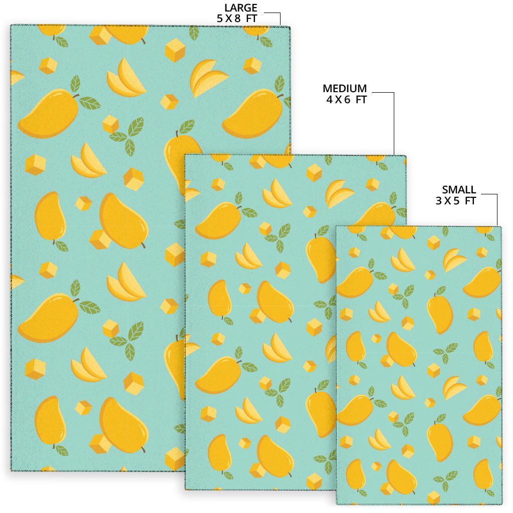 Mango Pastel Pattern Print Floor Mat-grizzshop