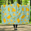 Mango Pastel Pattern Print Hooded Blanket-grizzshop