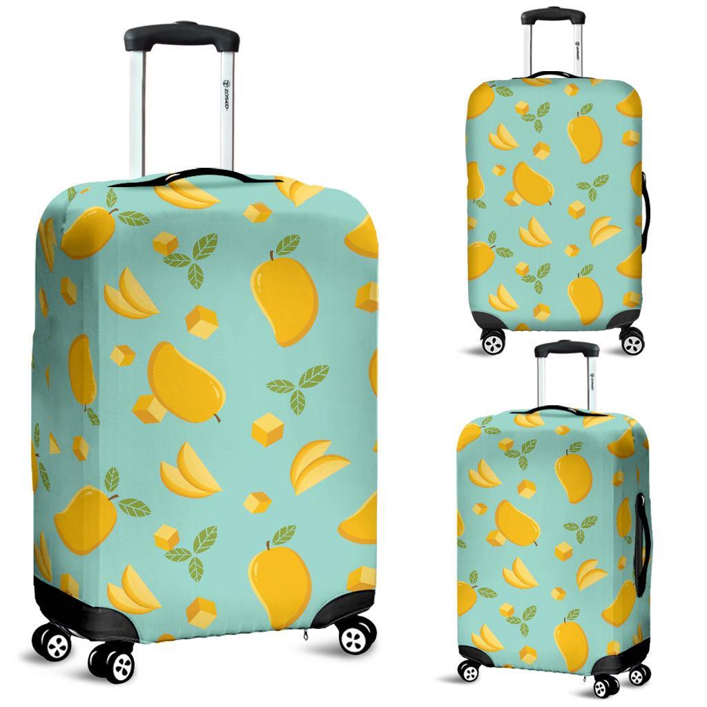 Mango Pastel Pattern Print Luggage Cover Protector-grizzshop