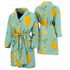 Mango Pastel Pattern Print Men Long Robe-grizzshop