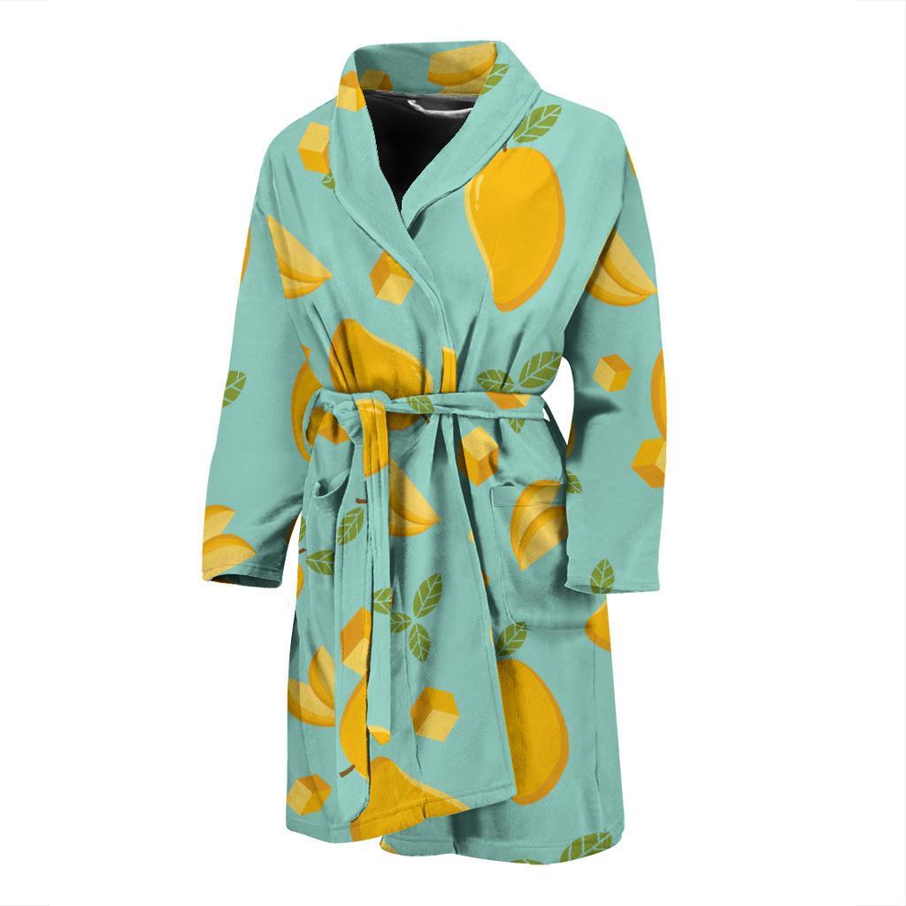 Mango Pastel Pattern Print Men Long Robe-grizzshop