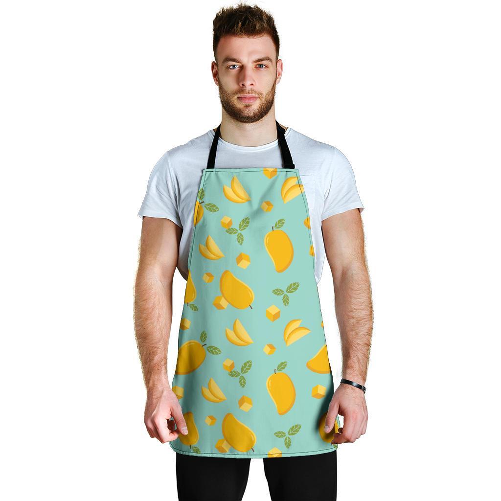Mango Pastel Pattern Print Men's Apron-grizzshop
