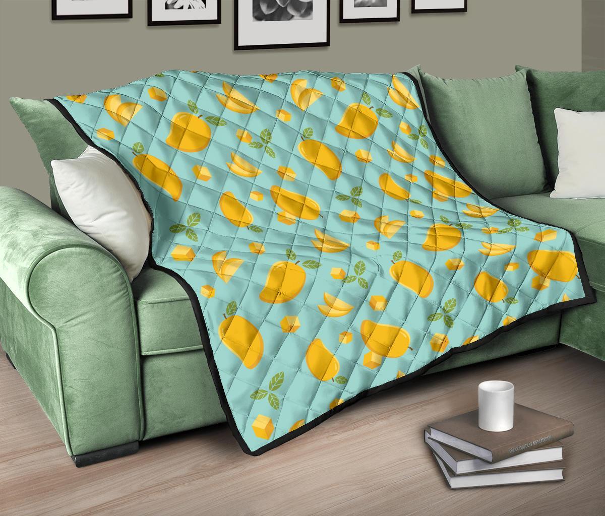 Mango Pastel Pattern Print Quilt-grizzshop