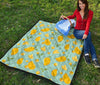 Mango Pastel Pattern Print Quilt-grizzshop