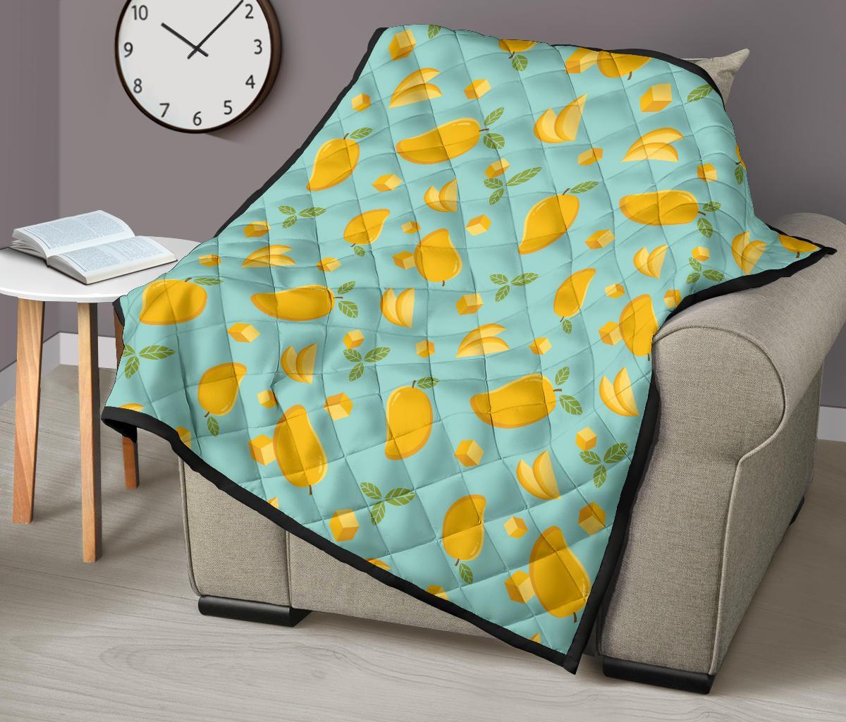 Mango Pastel Pattern Print Quilt-grizzshop