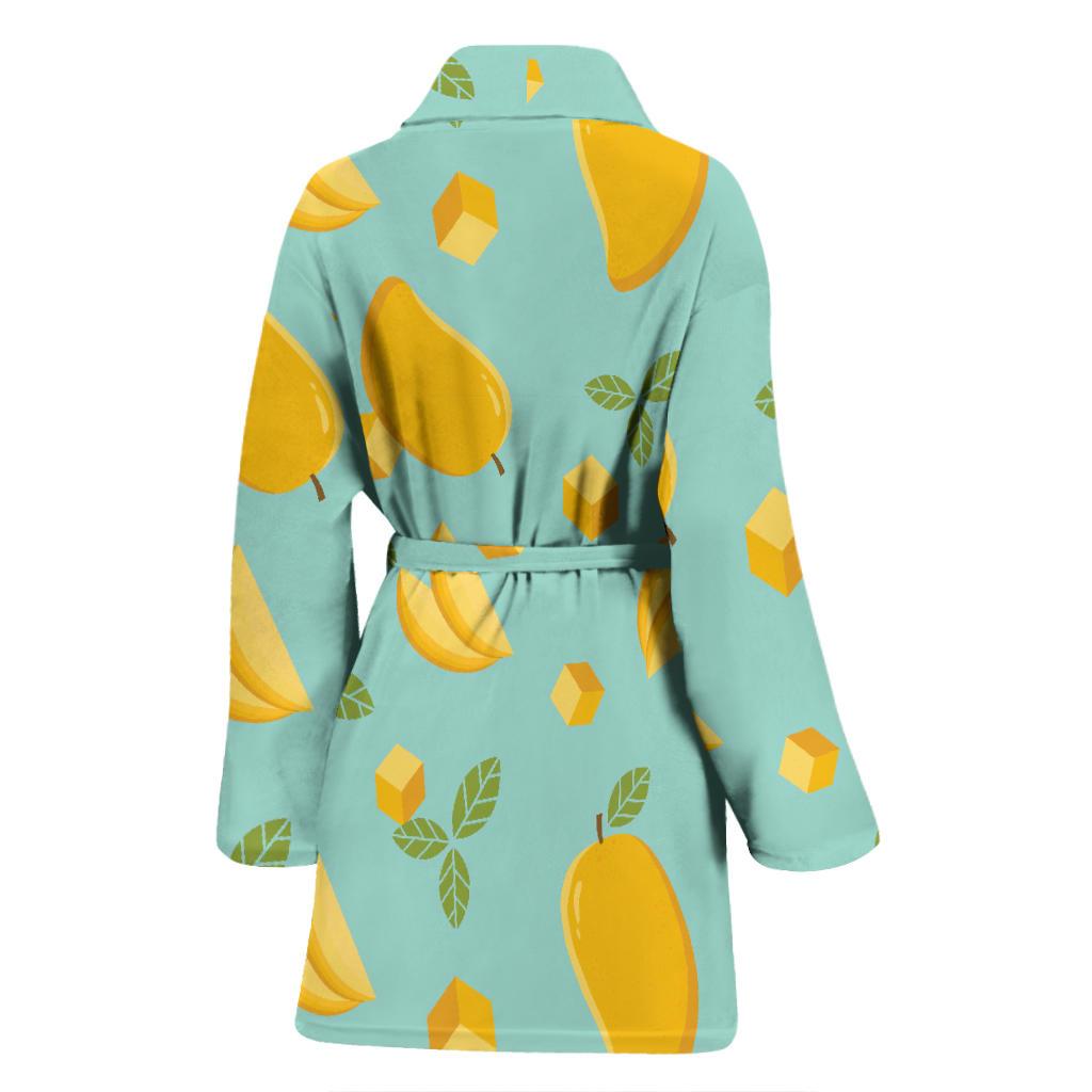 Mango Pastel Pattern Print Women Long Robe-grizzshop