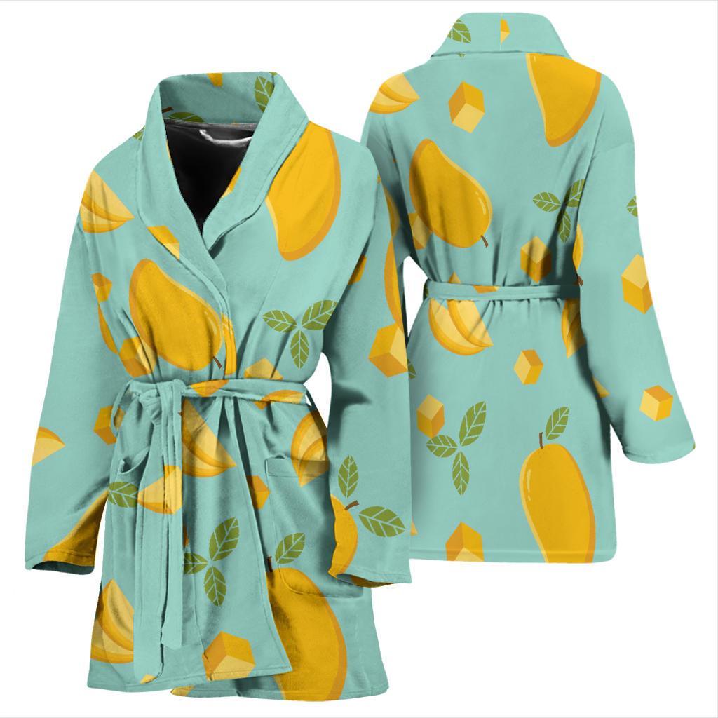 Mango Pastel Pattern Print Women Long Robe-grizzshop