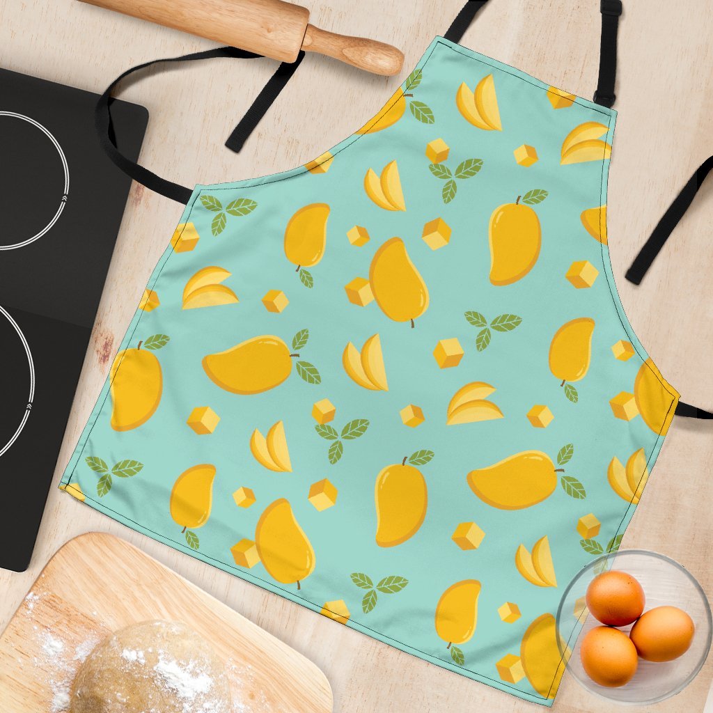 Mango Pastel Pattern Print Women's Apron-grizzshop