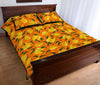 Mango Pattern Print Bed Set Quilt-grizzshop