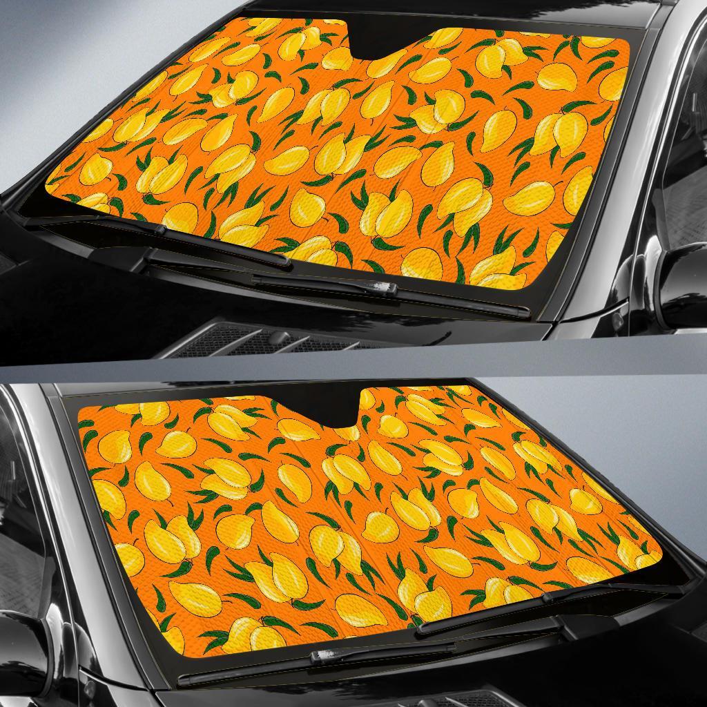 Mango Pattern Print Car Sun Shade-grizzshop