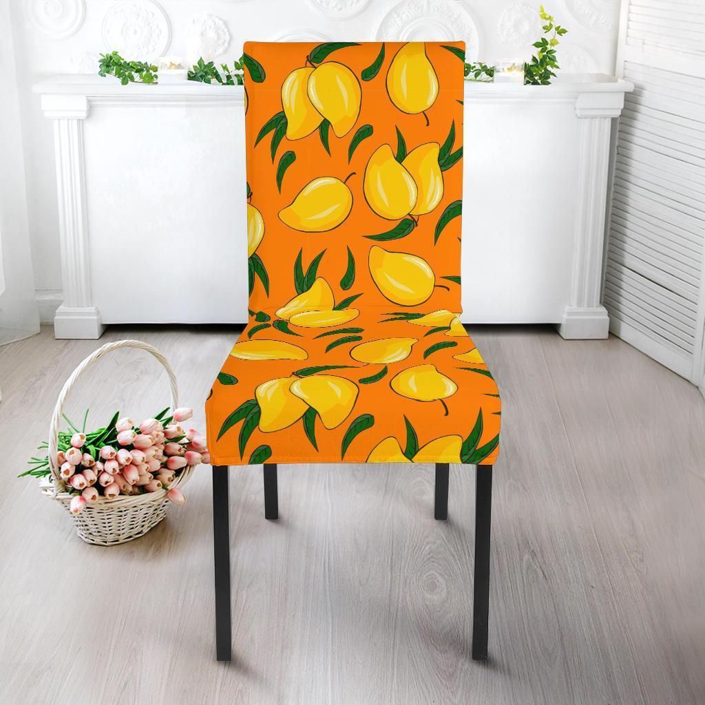 Mango Pattern Print Chair Cover-grizzshop