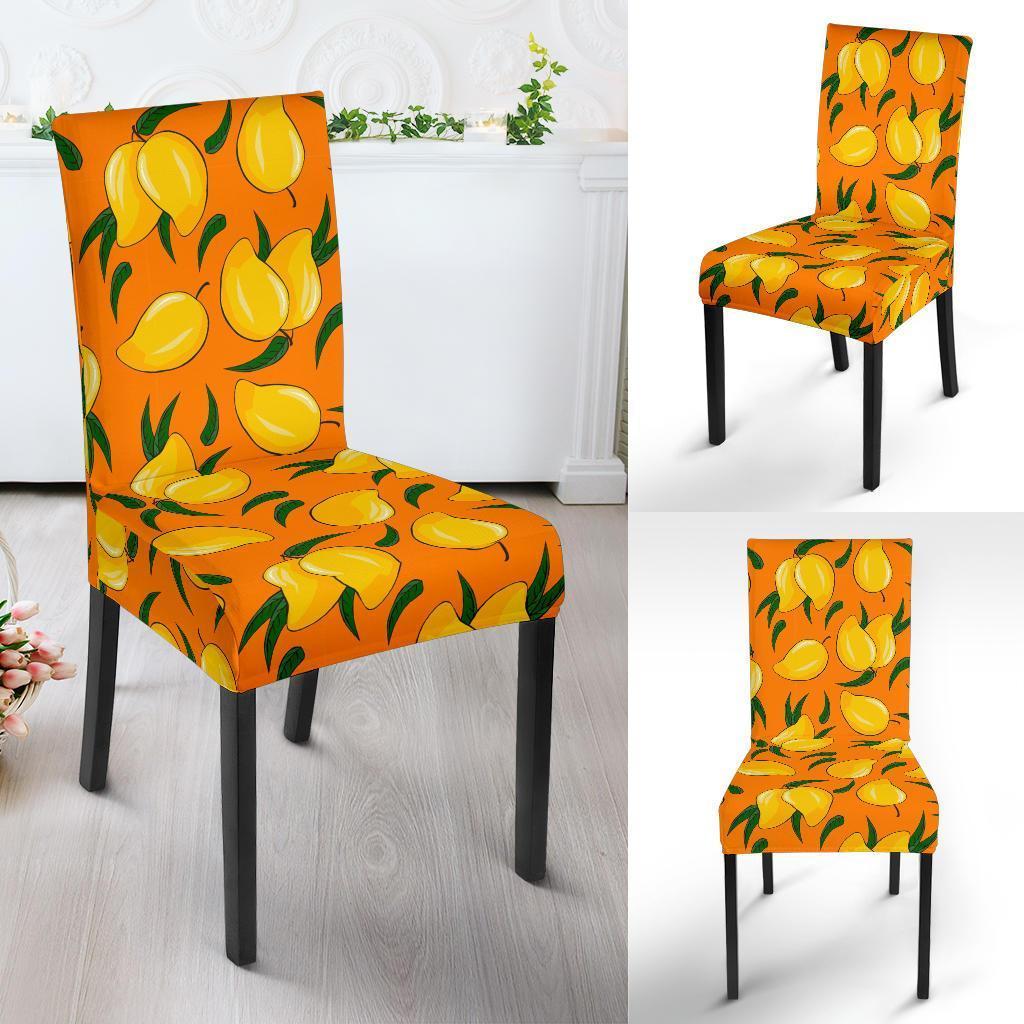 Mango Pattern Print Chair Cover-grizzshop