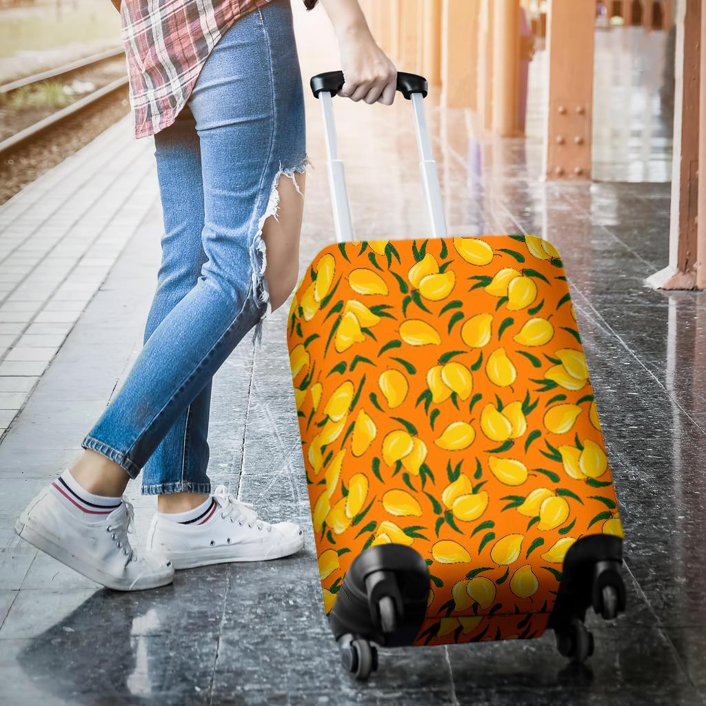 Mango Pattern Print Luggage Cover Protector-grizzshop