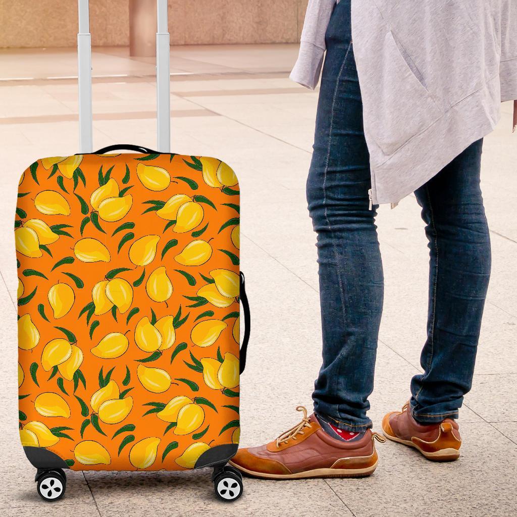 Mango Pattern Print Luggage Cover Protector-grizzshop