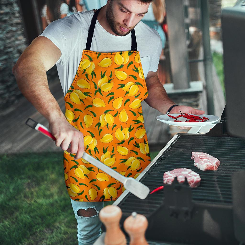 Mango Pattern Print Men's Apron-grizzshop