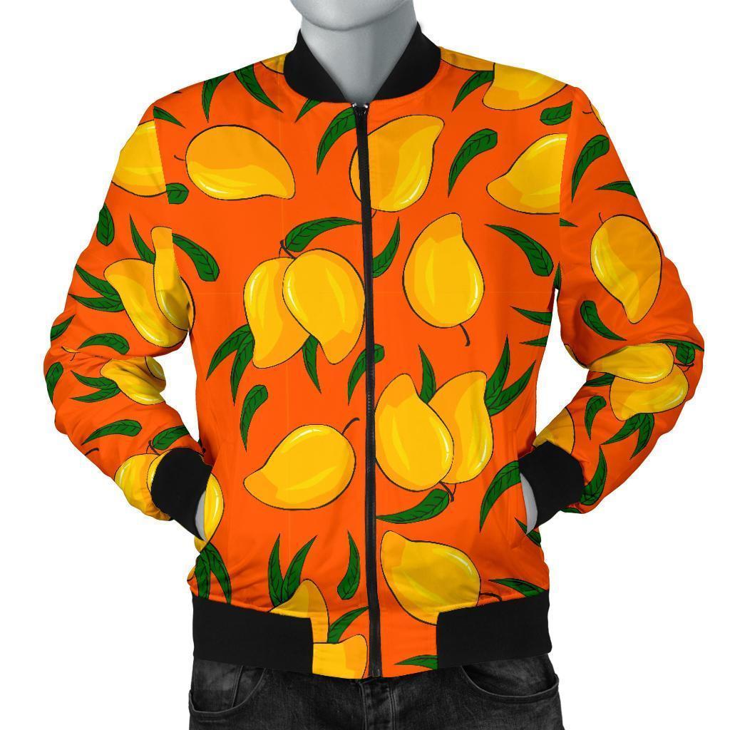 Mango Pattern Print Men's Bomber Jacket-grizzshop