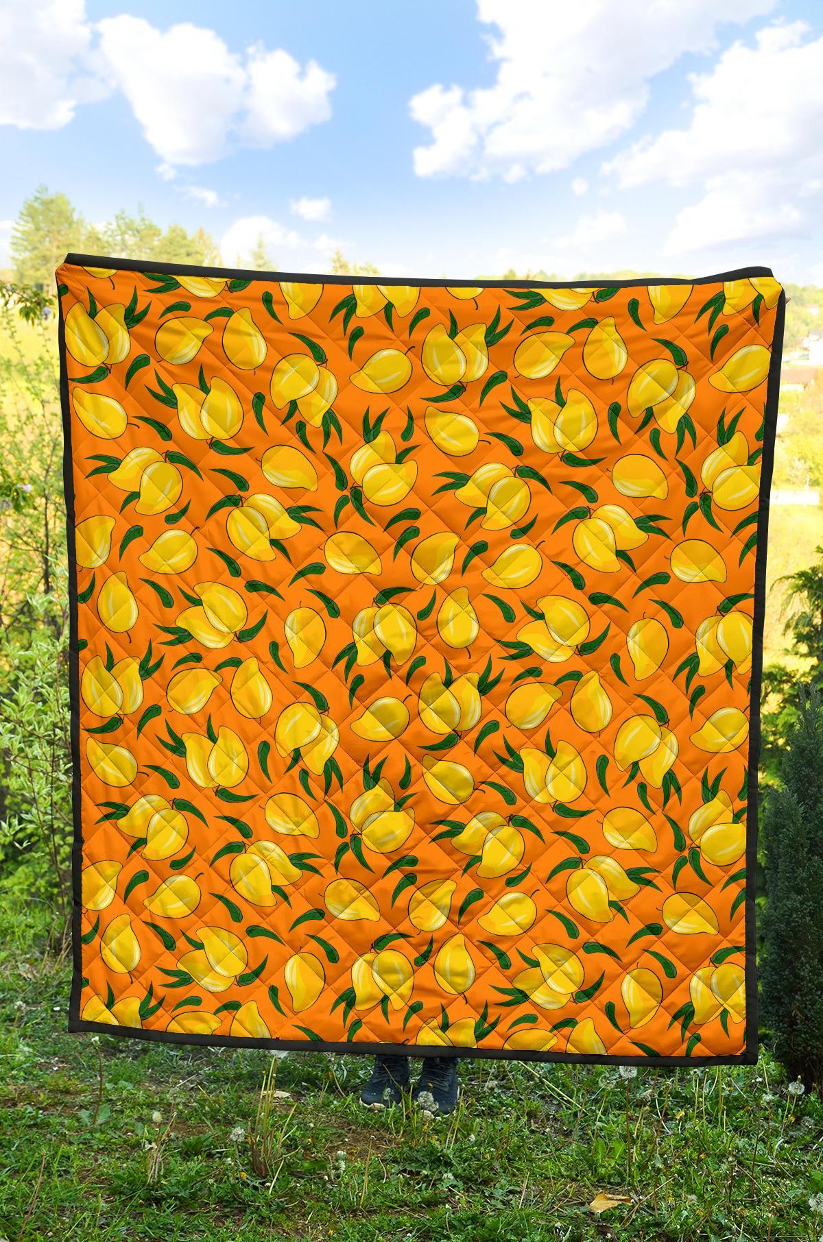 Mango Pattern Print Quilt-grizzshop