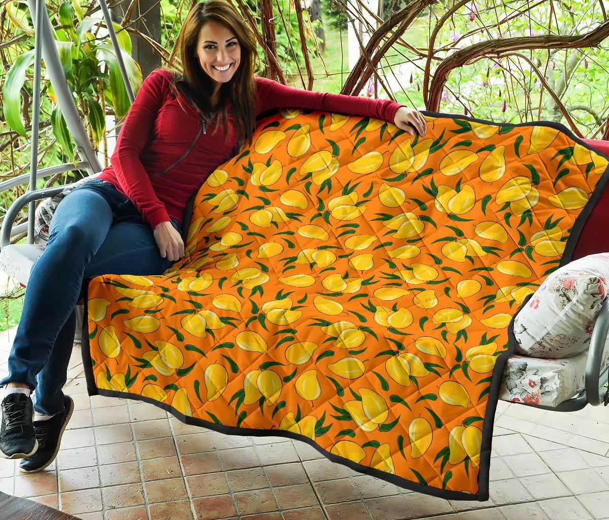 Mango Pattern Print Quilt-grizzshop