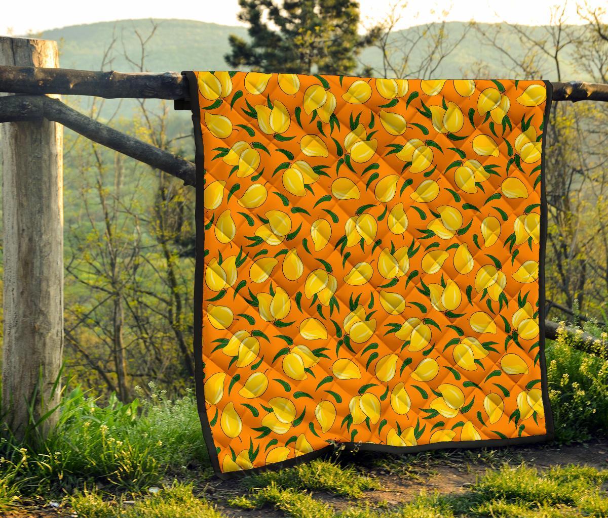 Mango Pattern Print Quilt-grizzshop