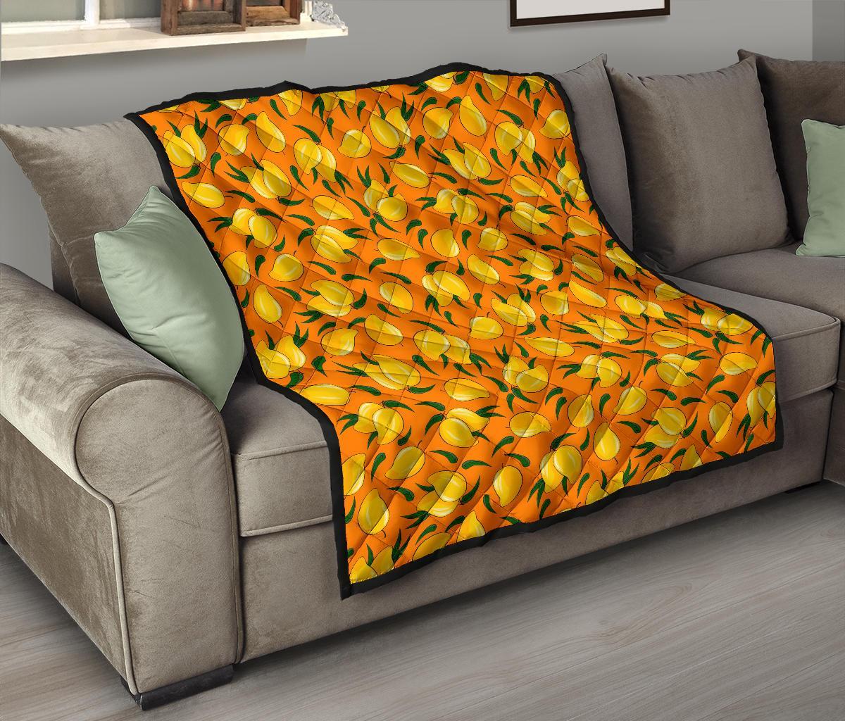 Mango Pattern Print Quilt-grizzshop