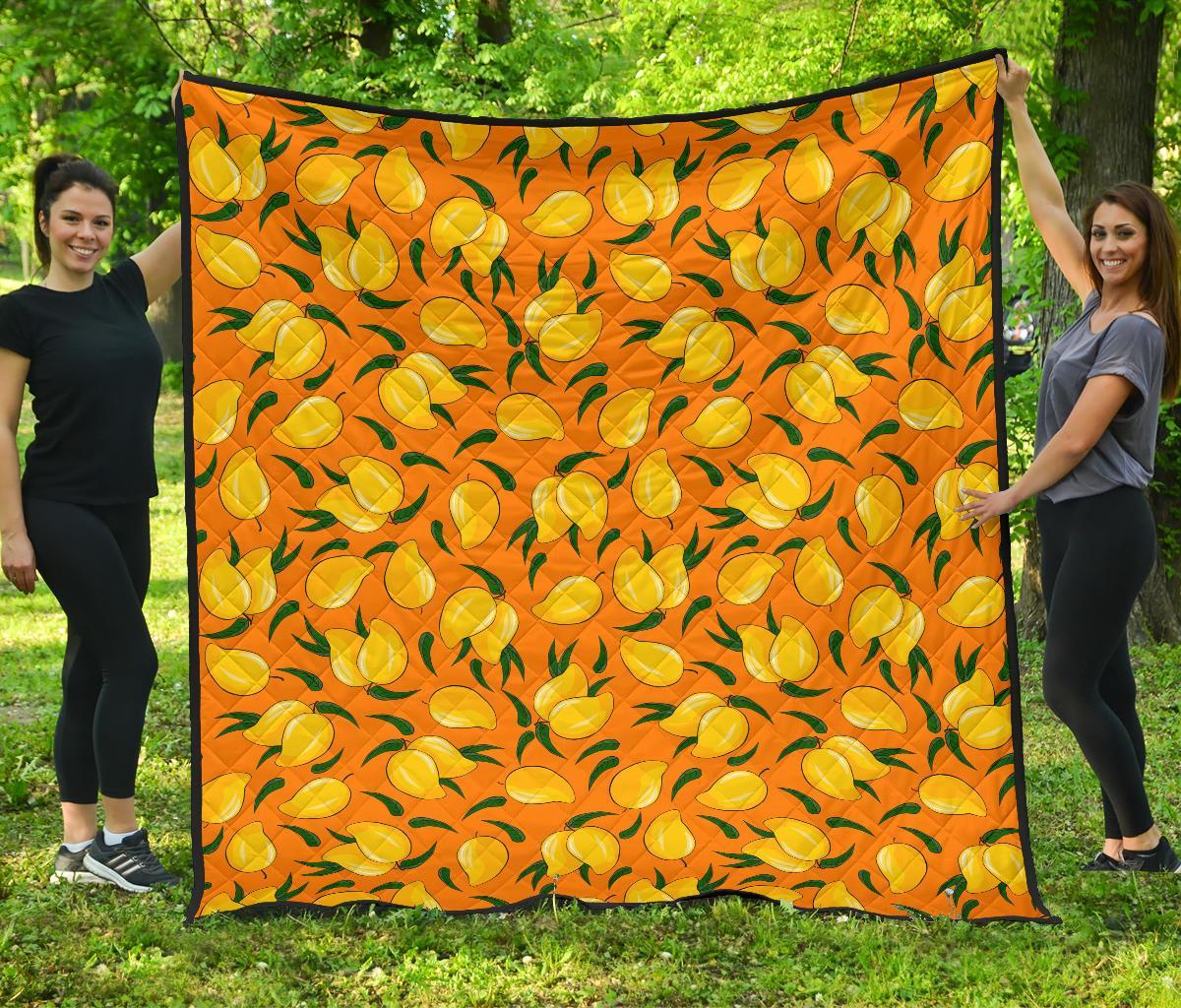 Mango Pattern Print Quilt-grizzshop