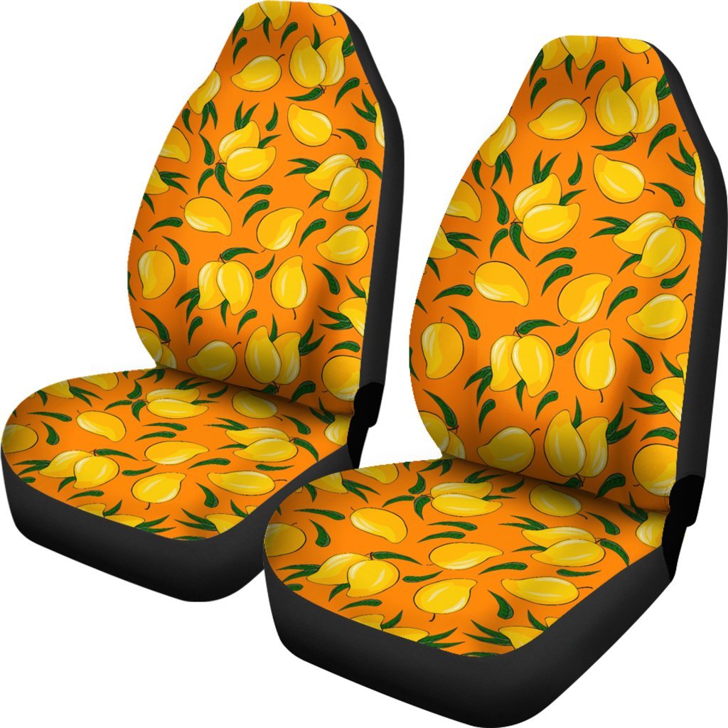 Mango Pattern Print Universal Fit Car Seat Covers-grizzshop