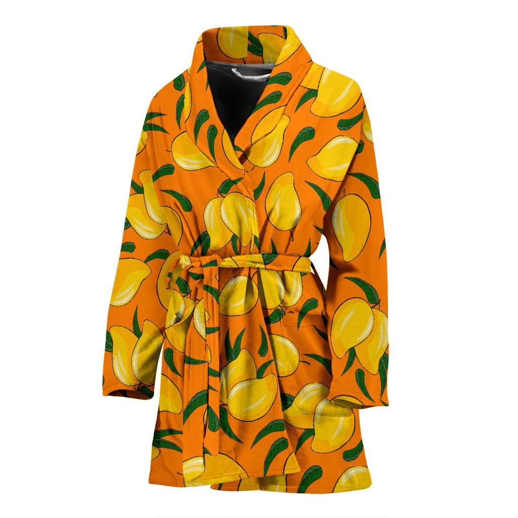 Mango Pattern Print Women Long Robe-grizzshop