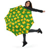 Mango Print Pattern Automatic Foldable Umbrella-grizzshop