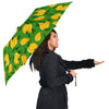 Mango Print Pattern Automatic Foldable Umbrella-grizzshop