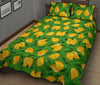 Mango Print Pattern Bed Set Quilt-grizzshop