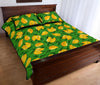 Mango Print Pattern Bed Set Quilt-grizzshop