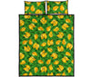 Mango Print Pattern Bed Set Quilt-grizzshop