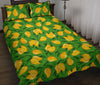 Mango Print Pattern Bed Set Quilt-grizzshop