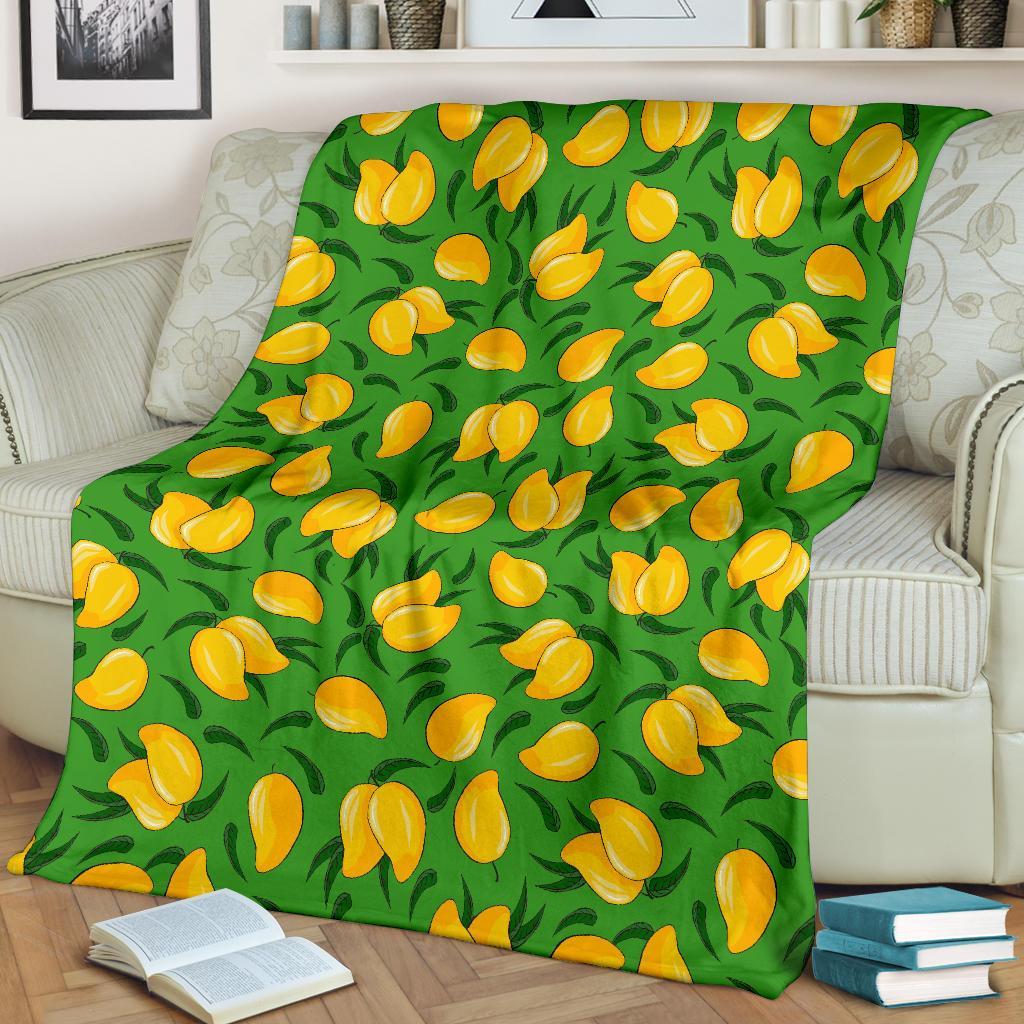 Mango Print Pattern Blanket-grizzshop