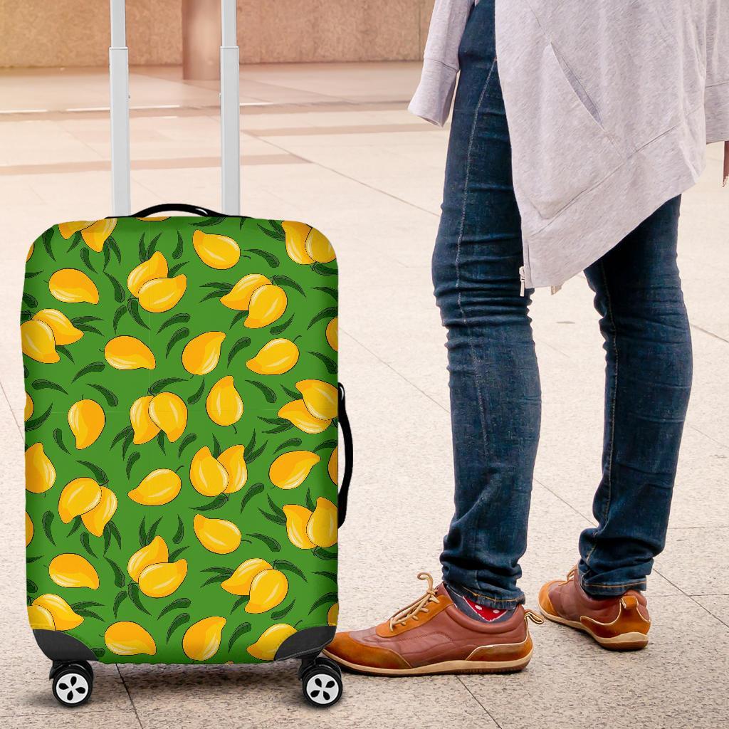 Mango Print Pattern Luggage Cover Protector-grizzshop