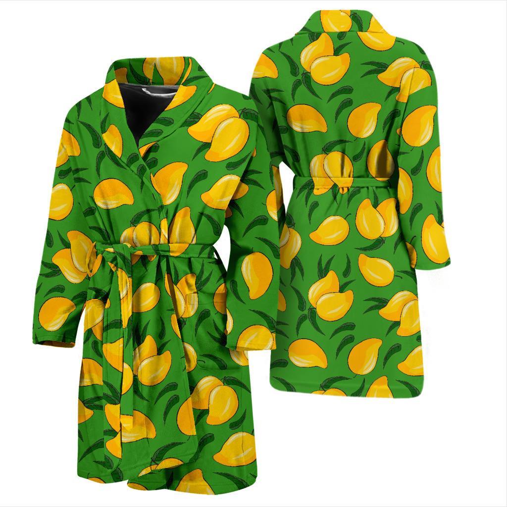 Mango Print Pattern Men Long Robe-grizzshop