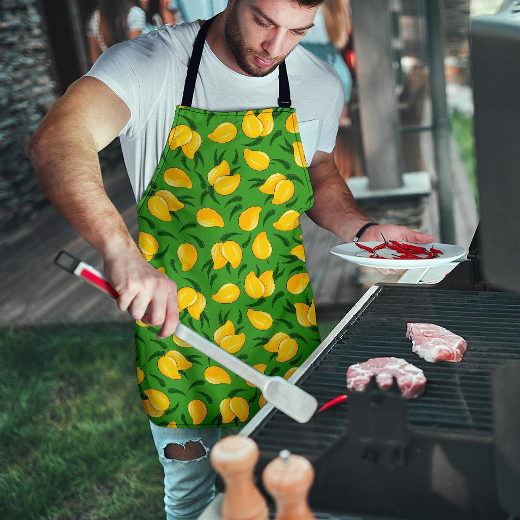 Mango Print Pattern Men's Apron-grizzshop