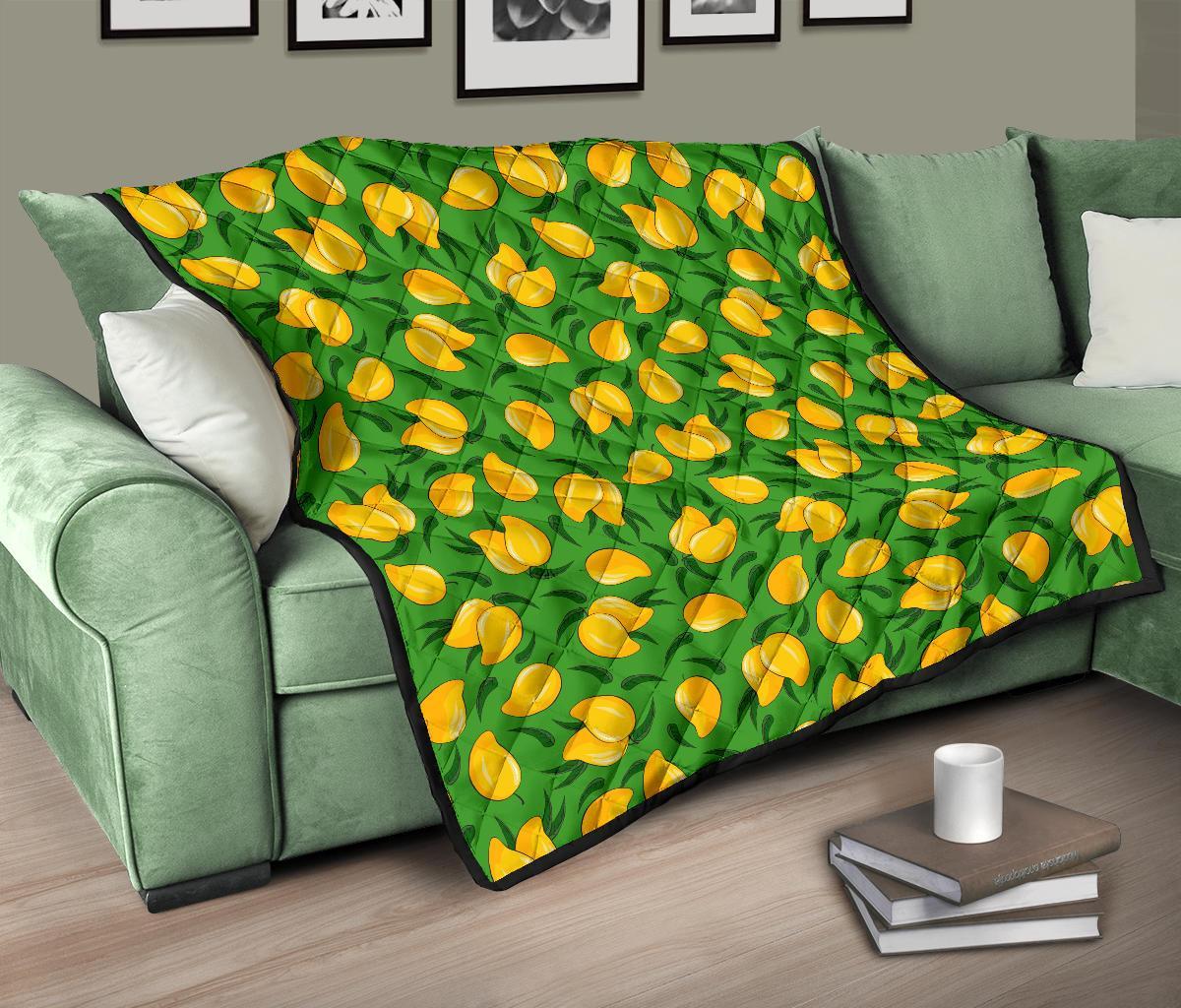 Mango Print Pattern Quilt-grizzshop