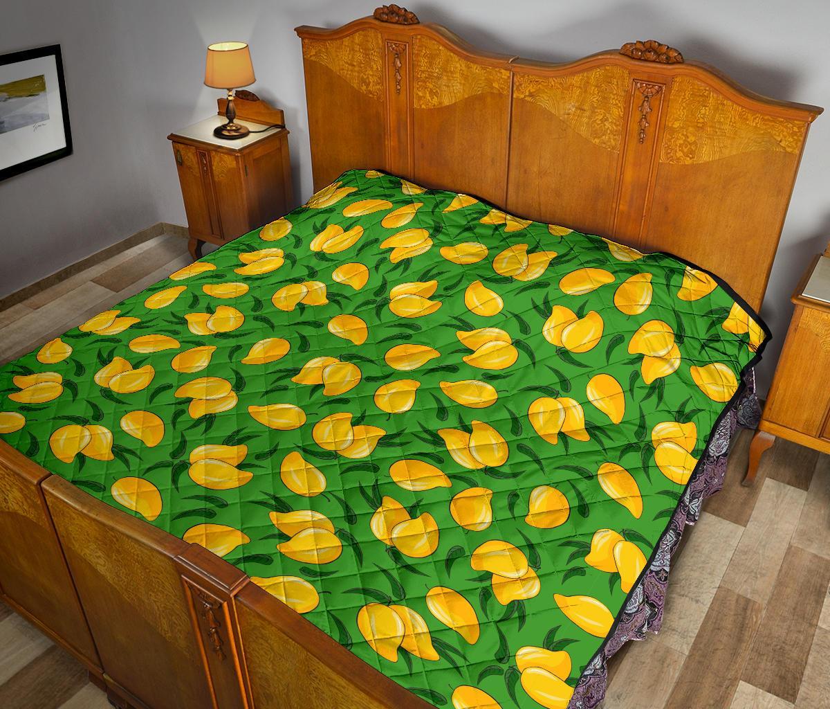 Mango Print Pattern Quilt-grizzshop