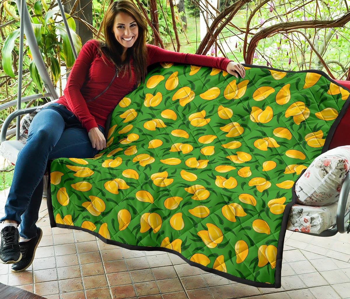 Mango Print Pattern Quilt-grizzshop