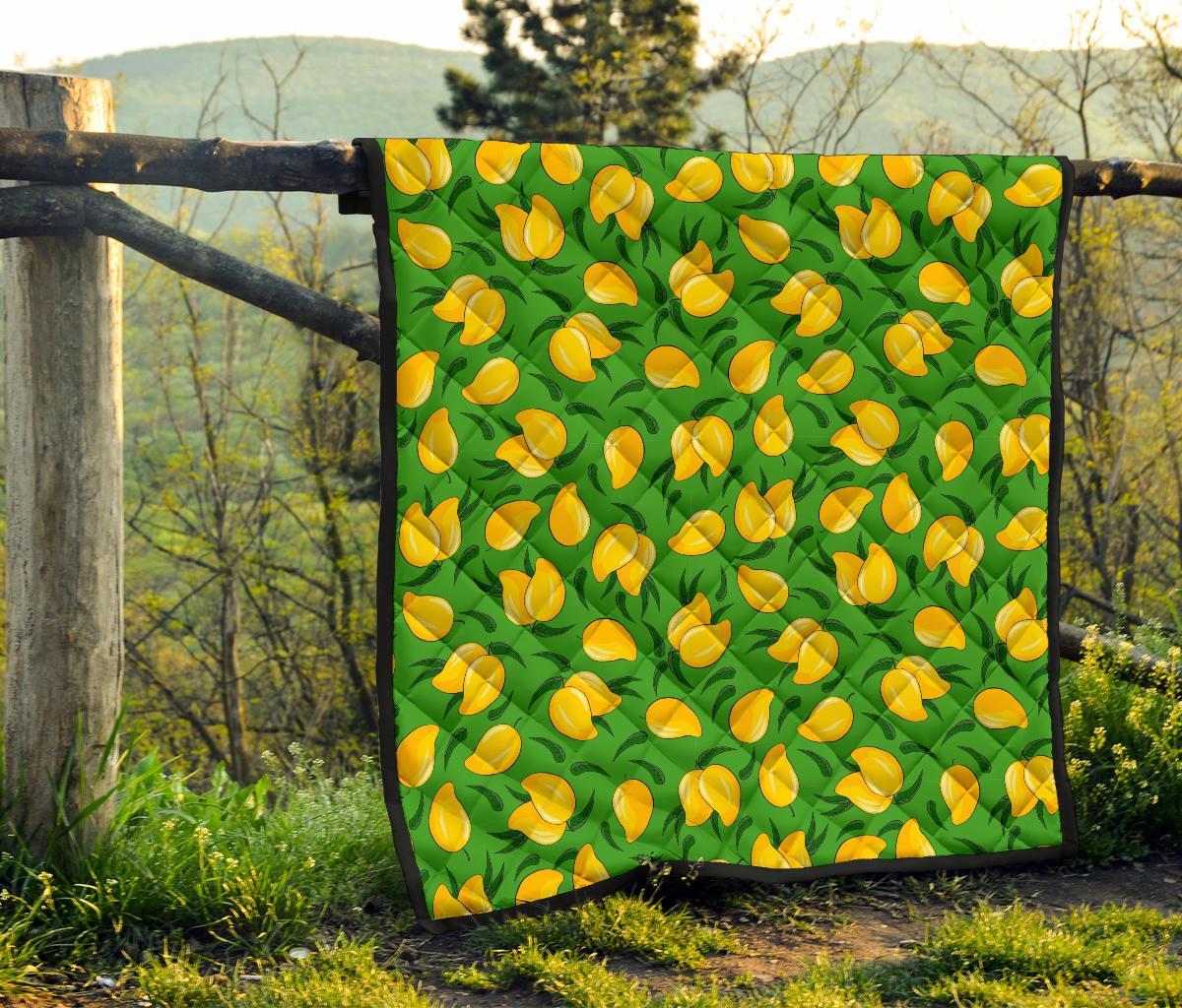 Mango Print Pattern Quilt-grizzshop