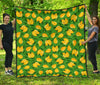 Mango Print Pattern Quilt-grizzshop