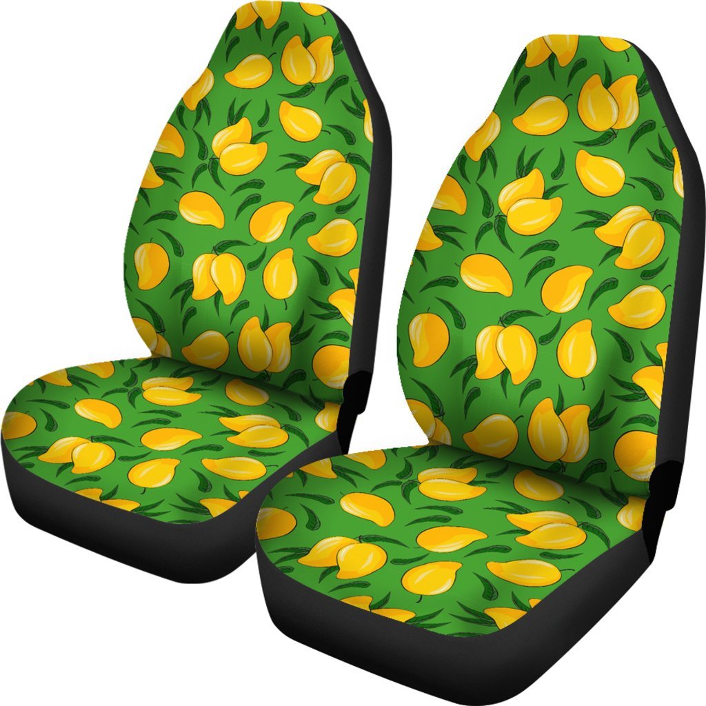 Mango Print Pattern Universal Fit Car Seat Covers-grizzshop