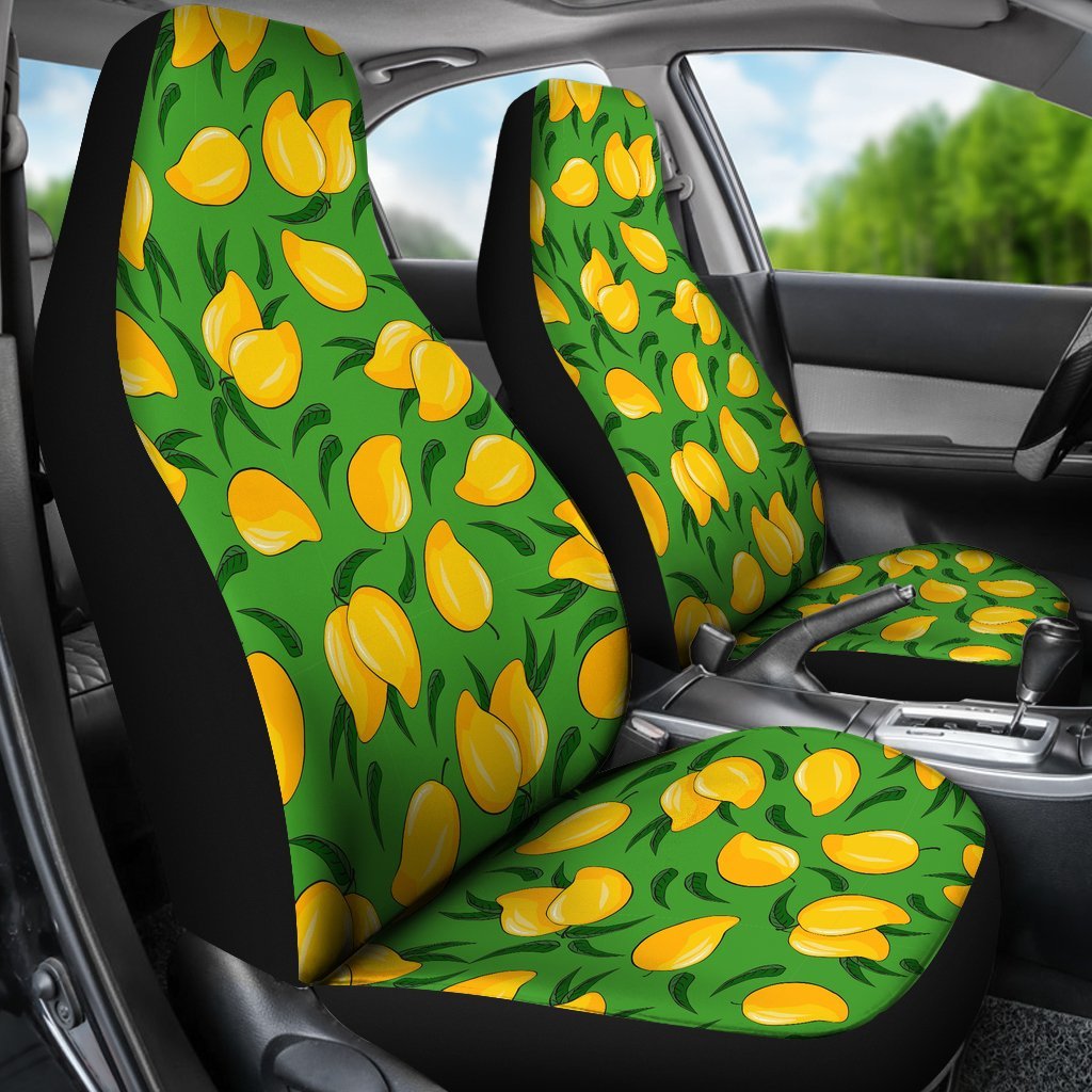 Mango Print Pattern Universal Fit Car Seat Covers-grizzshop