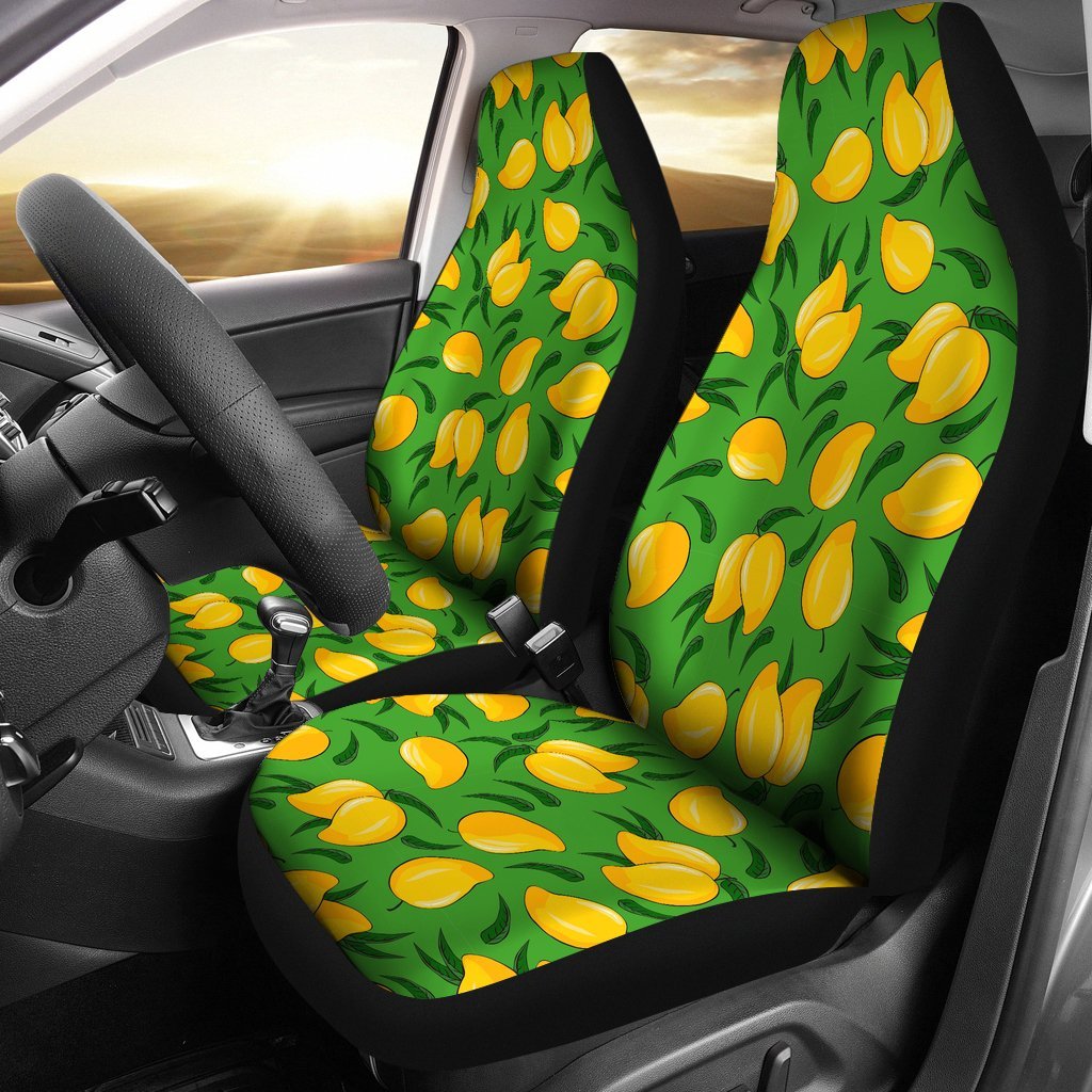 Mango Print Pattern Universal Fit Car Seat Covers-grizzshop