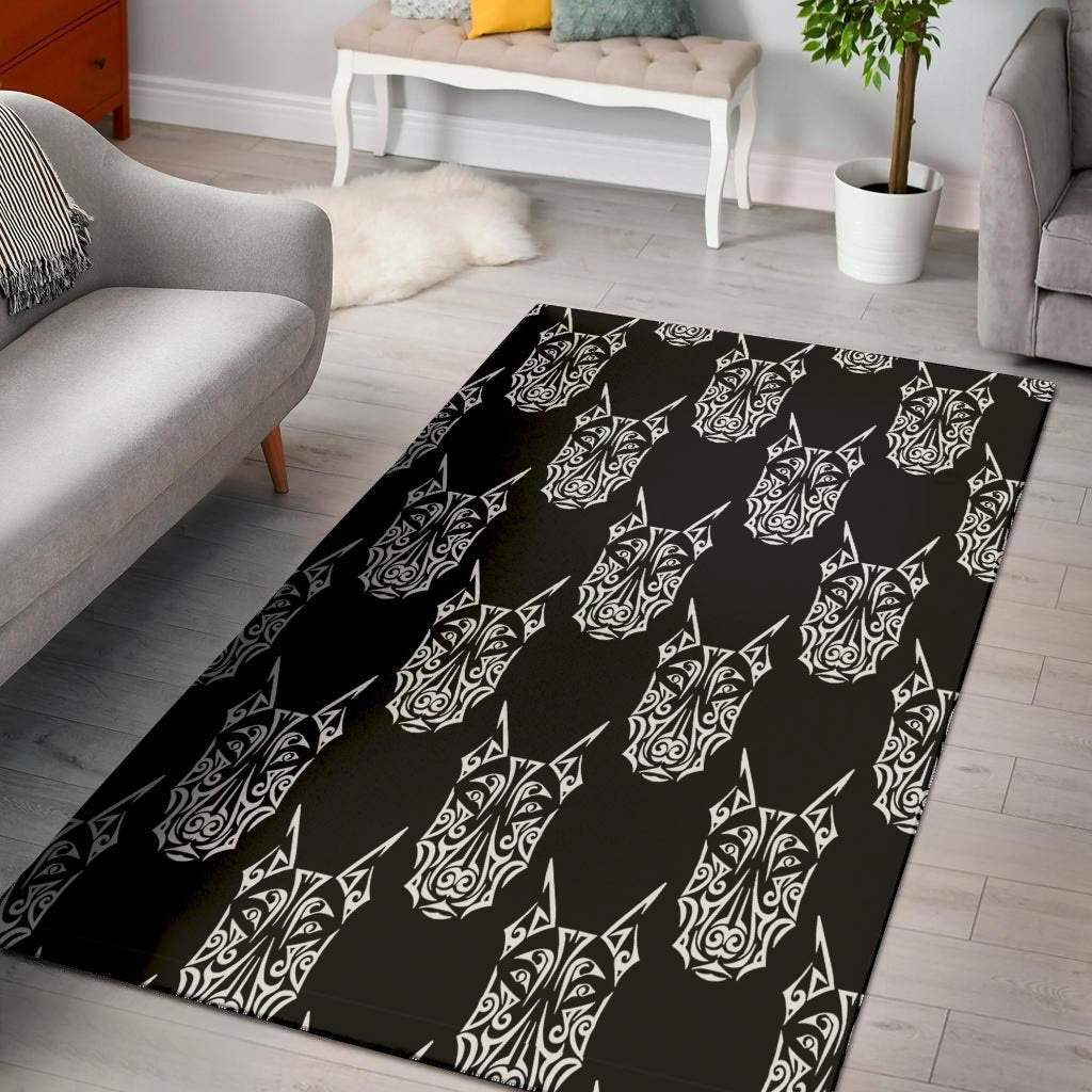 Maori Aztec Pitbull Floor Mat-grizzshop