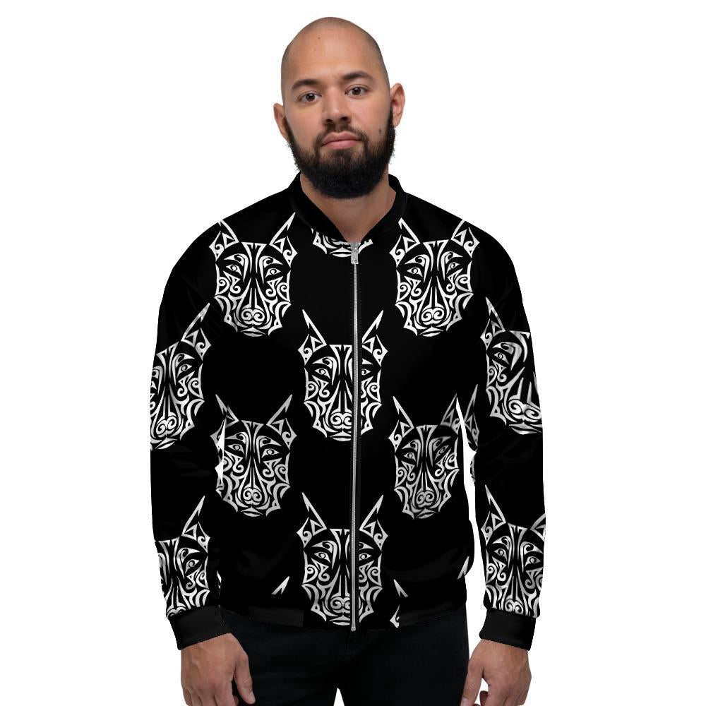 Maori Aztec Pitbull Men's Bomber Jacket-grizzshop