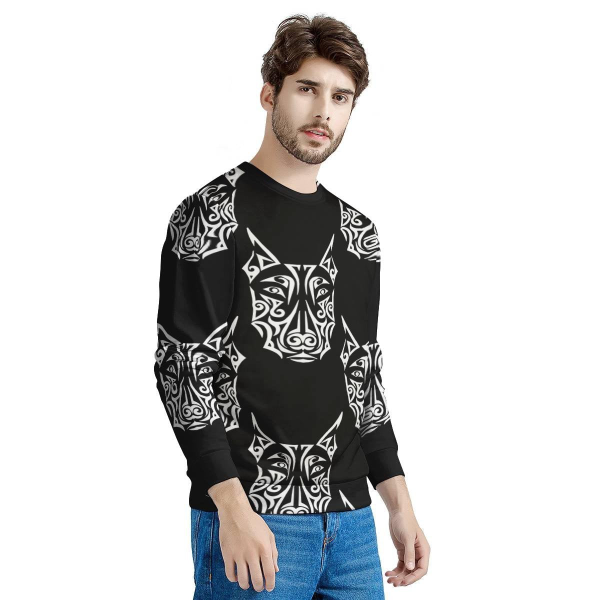 Maori Aztec Pitbull Men's Sweatshirt-grizzshop