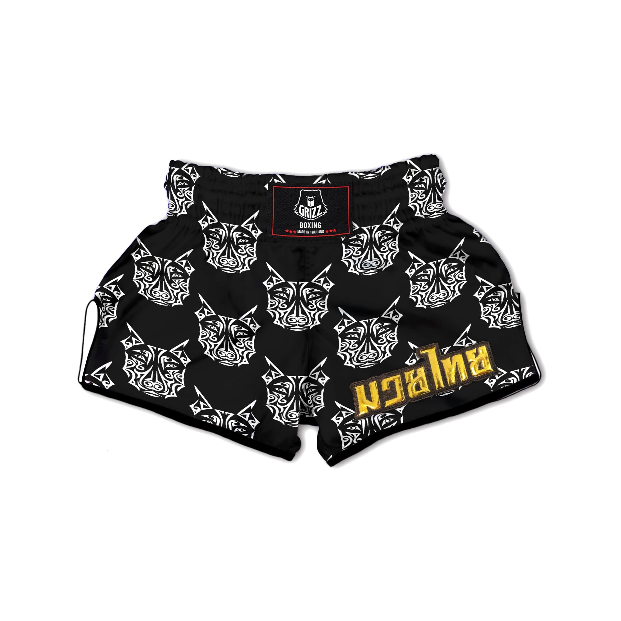 Maori Aztec Pitbull Muay Thai Boxing Shorts-grizzshop