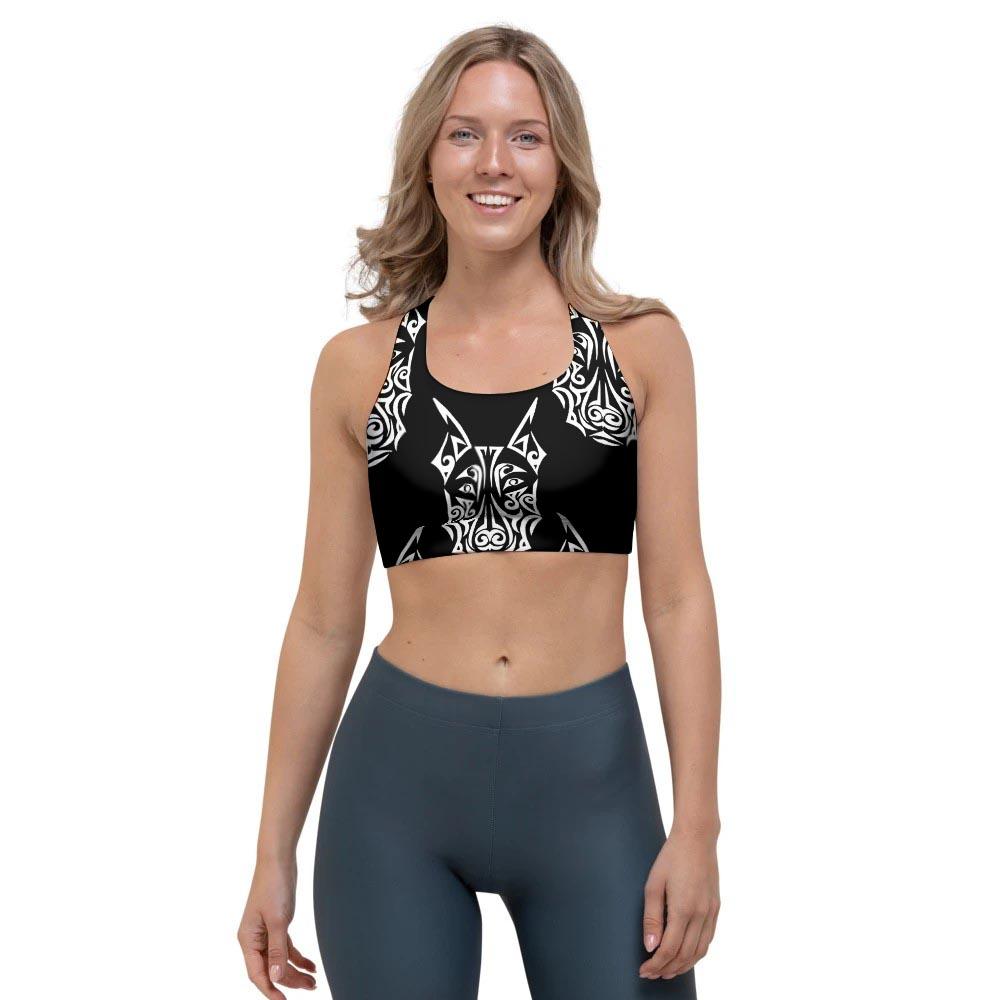 Maori Aztec Pitbull Sports Bra-grizzshop